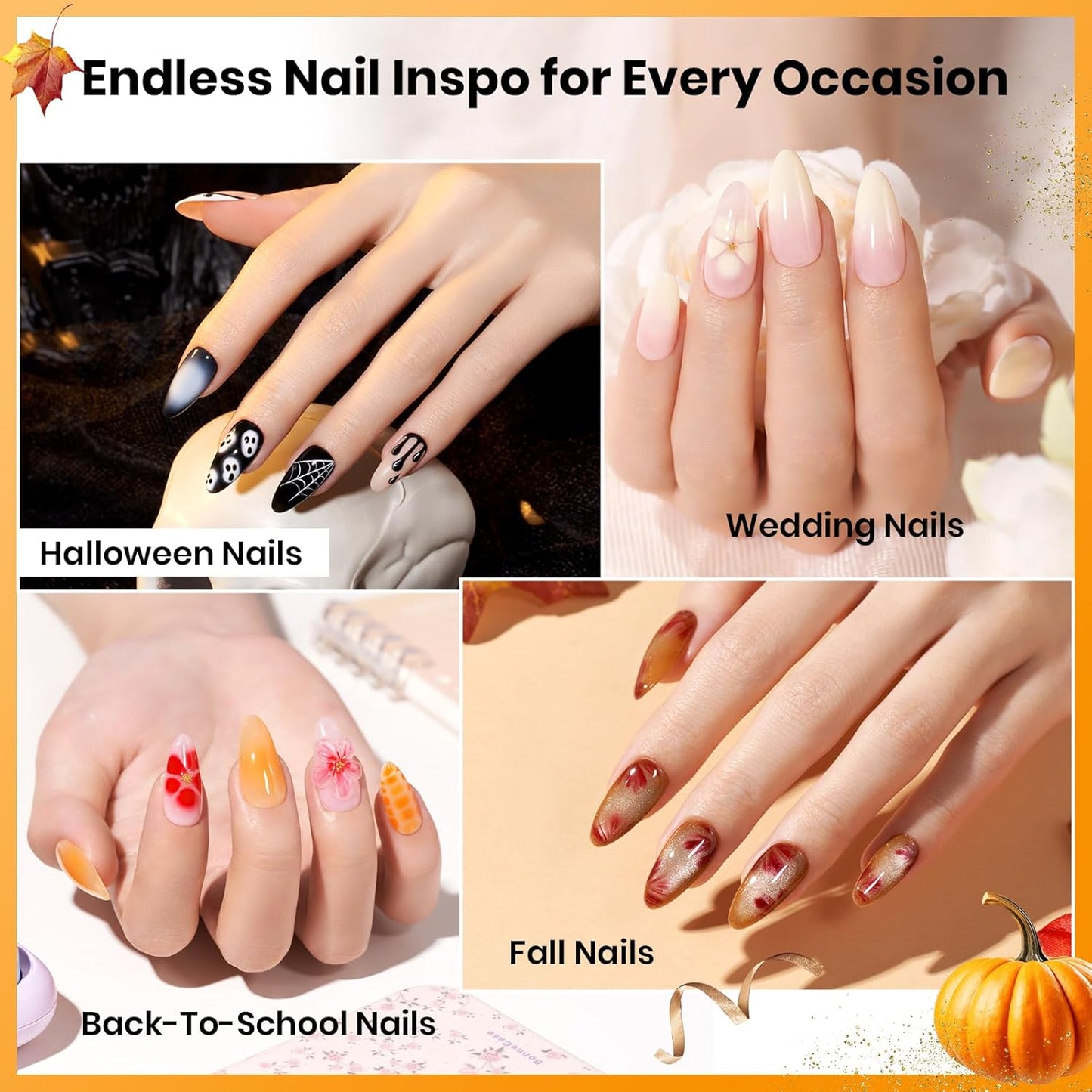 Beetles Blooming Gel 15ml Clear Uv Led Blossom Fall Halloween Nails Gel Polish for Spreading Effect Marble Natural Stone Watercolor Floral Print Soak off Diy Nail Art Design Manicure Gift for Women