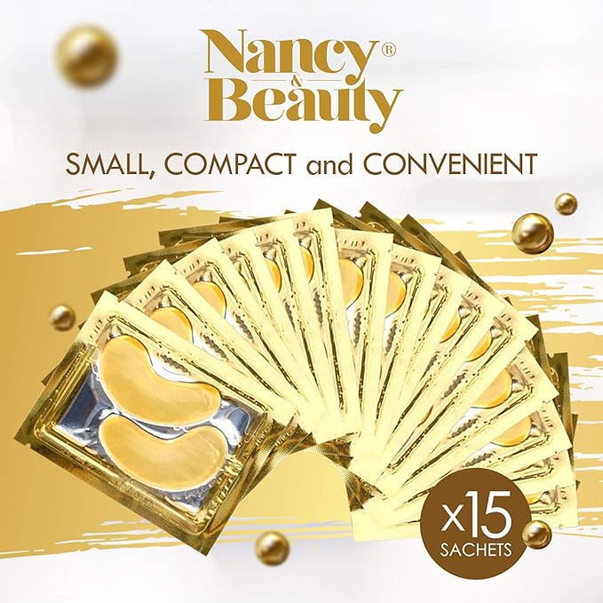 Under Eye Patches - 24K Gold Under Eye Mask, Dark Circles Under Eye Treatment Mask, Anti-Wrinkle Under Eye Bag Treatment for Puffy Eyes, Collagen Patch & Eye Mask Skincare, Under Eye Gel Pads 20 Pairs