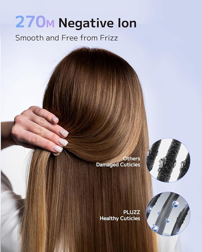 Hair Dryer, Ionic High-Speed Blow Dryer for Fast Drying with Brushless Motor, Portable Professional Hair Dryers with Magnetic Concentrator, Quiet Compact Hairdryer for Women & Men, Travel/Home/Salon