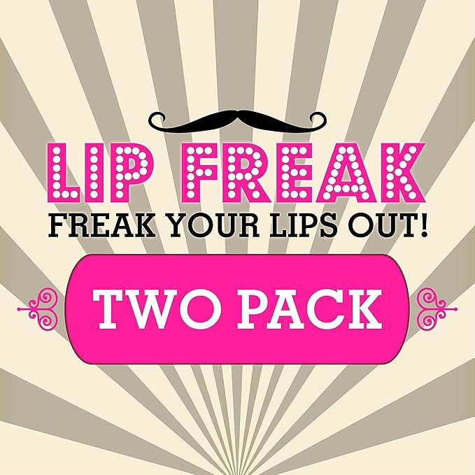 Doctor Lip Bang's BUZZING Lip Balm | Lip Freak | 100% All Natural | Cruelty Free | Pinky Swear | 2 Pack