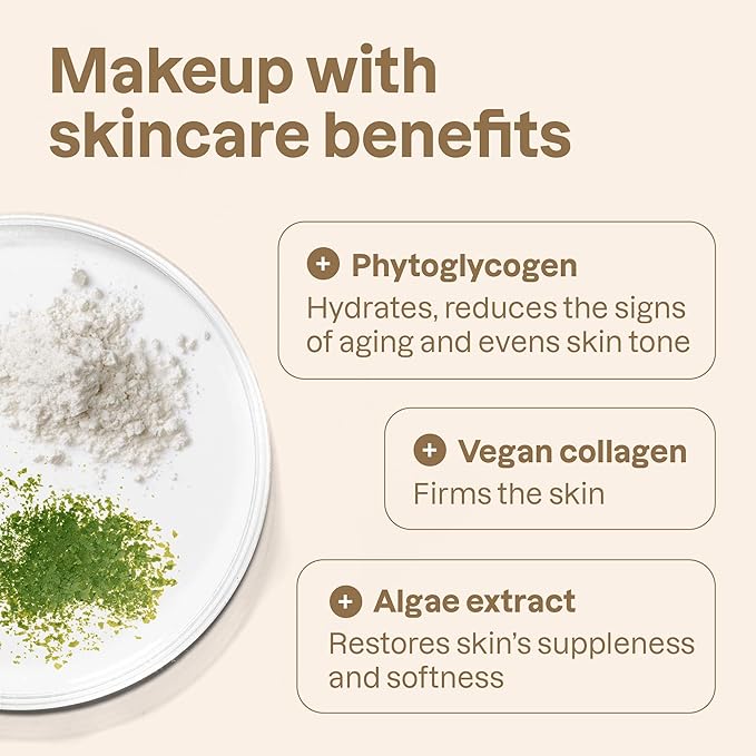 ATTITUDE Oceanly Light Coverage Foundation Stick, Titanium Dioxide-Free, EWG Verified, Plastic-Free, Vegan & Cruelty-free Makeup, Moka, 0.42 Ounces