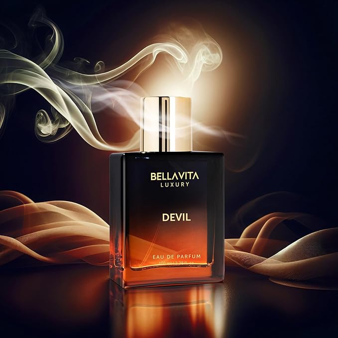 BELLAVITA Luxury DEVIL Unisex Perfume for Women and Men | Long Lasting Perfume for Men and Women | Cotton Candy, Musk and Cedar | Spicy French Fragrance Unisex Parfum
