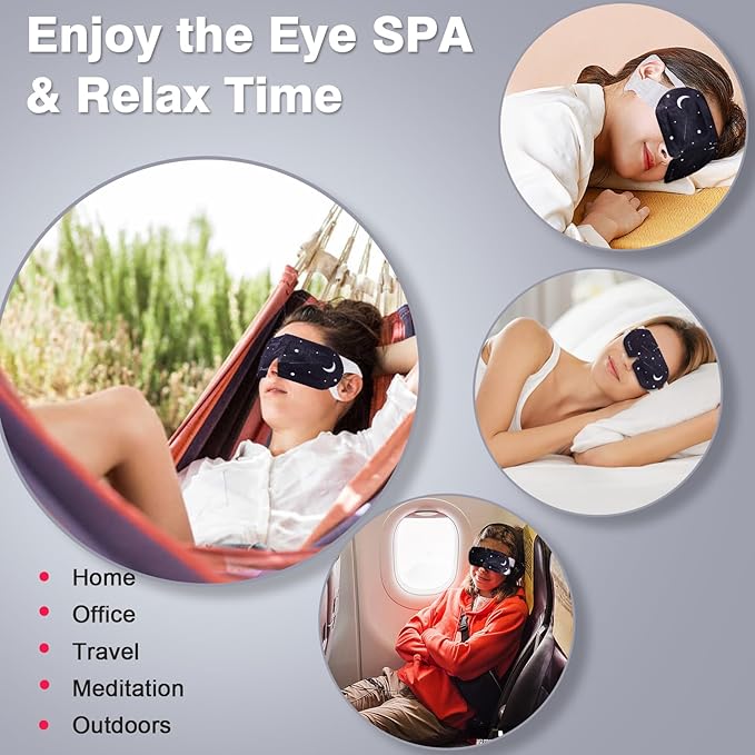 30PCS Steam Eye Mask, Unscented, Travel Bag, Self-Heating Eye Mask, Eye SPA Mask, Relieve Eye Strain Fatique, Dark Circles,Puffiness-Barbie Pink(30pcs)…