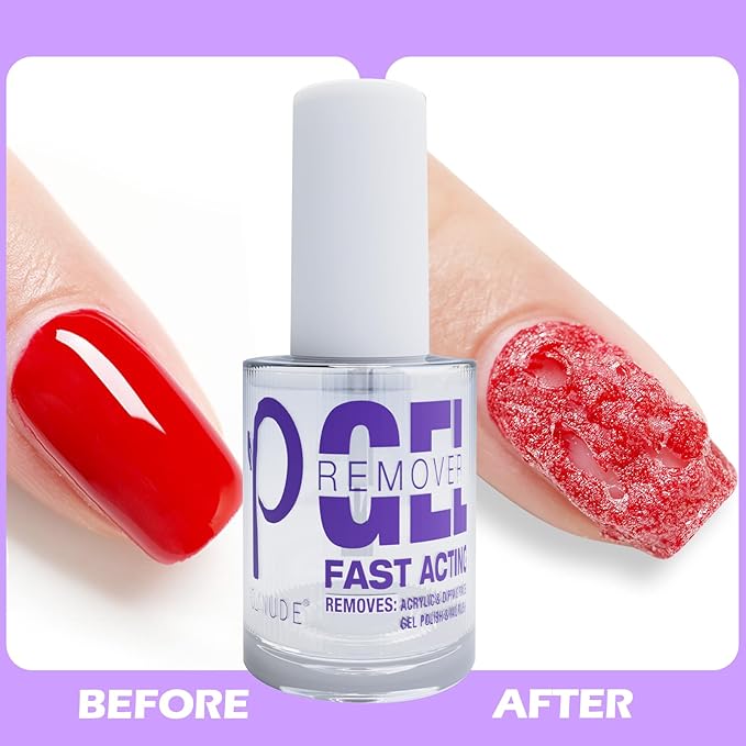 Gel Nail Polish Remover, 3 Pack Professional Powerful Remove Gel Nail Polish Within 3-6 Minutes, Quickly & Easily Remove Gel Polish No Need for Foil, Soaking or Wrapping