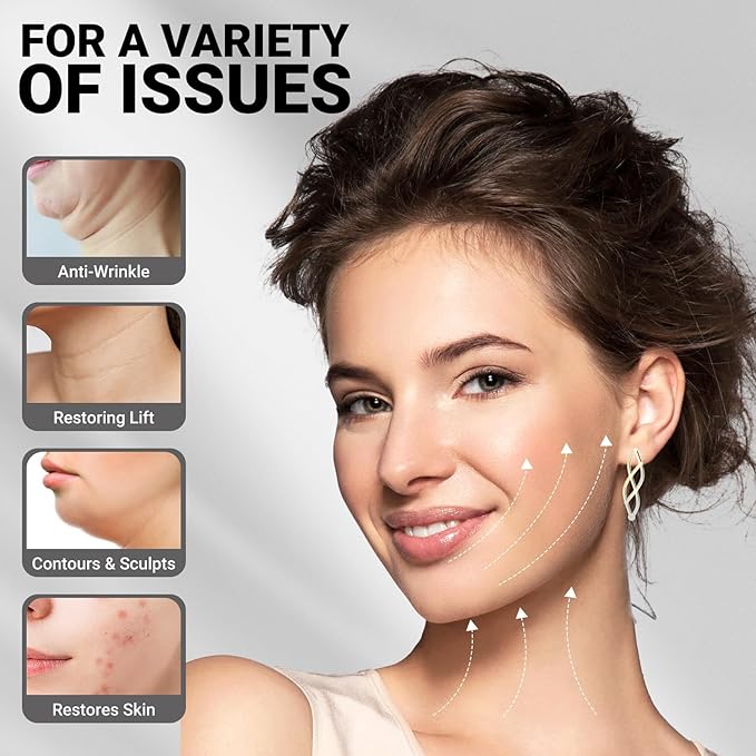 Reusable V Line Lifting Mask with Chin Strap for Sleeping,Face Lift Prevent Sagging, Jaw Exerciser,Black,M