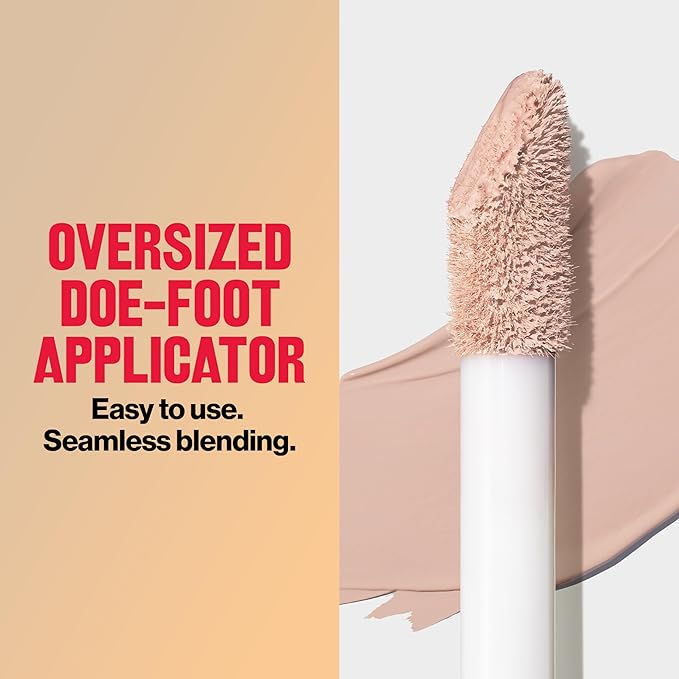 Revlon ColorStay Flex Wear, Full Cover Non-Creasing Concealer, Infused with Hyaluronic Acid & Vitamin E, Flexible Longwear, 010 Vanilla, 0.34 Fl Oz