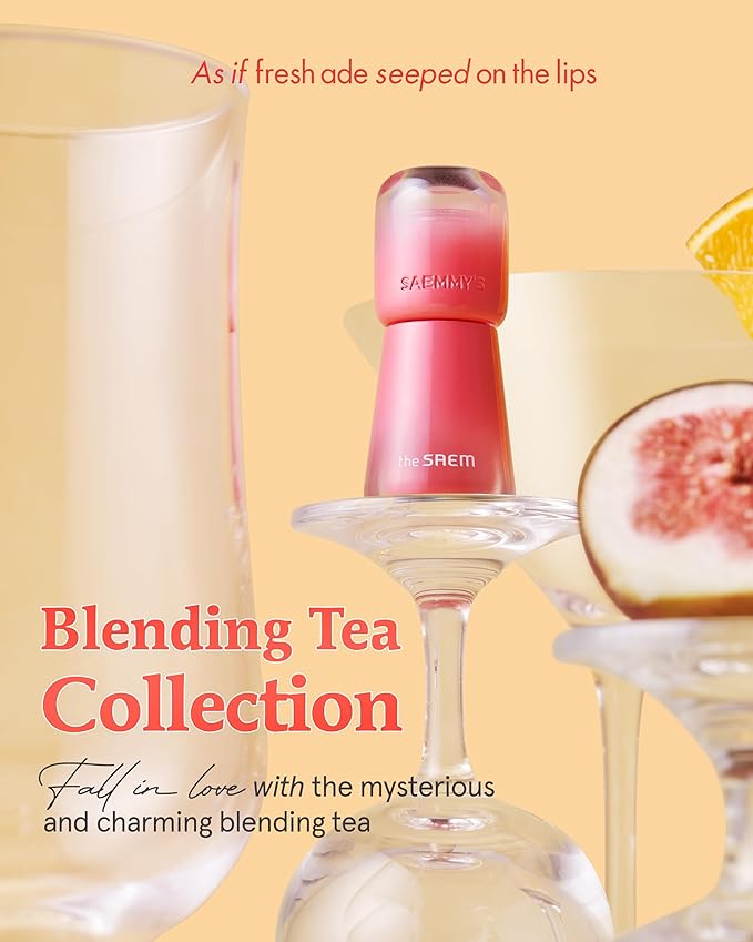 THESAEM Saemmy's Ade Shot Tint (01, 06) - Korean Lip Titnt, Water Gel Lip Stain with Plump Glowy Moisturizing Finish, Buildable Radiant Gloss, Long-Lasting Comfort, 0.1 fl.oz.