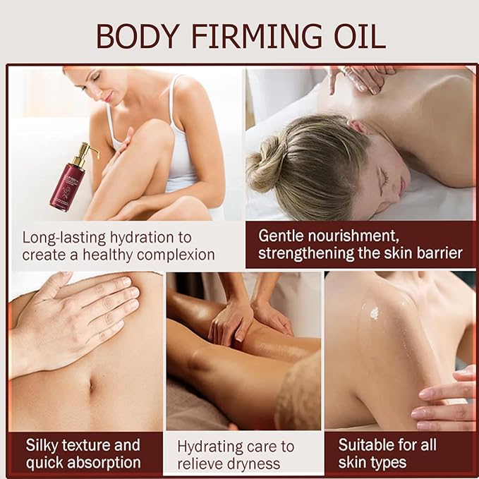 Body Firming Oil Glow-Remedy body oil for women,Body Oil After Shower Tightening&Hydrating Treatment for Arms,Legs,Stomach&Body,Natural Firming Oil for Dry Skin,Non-Greasy Body Serum-(4.06 Fl. Oz)