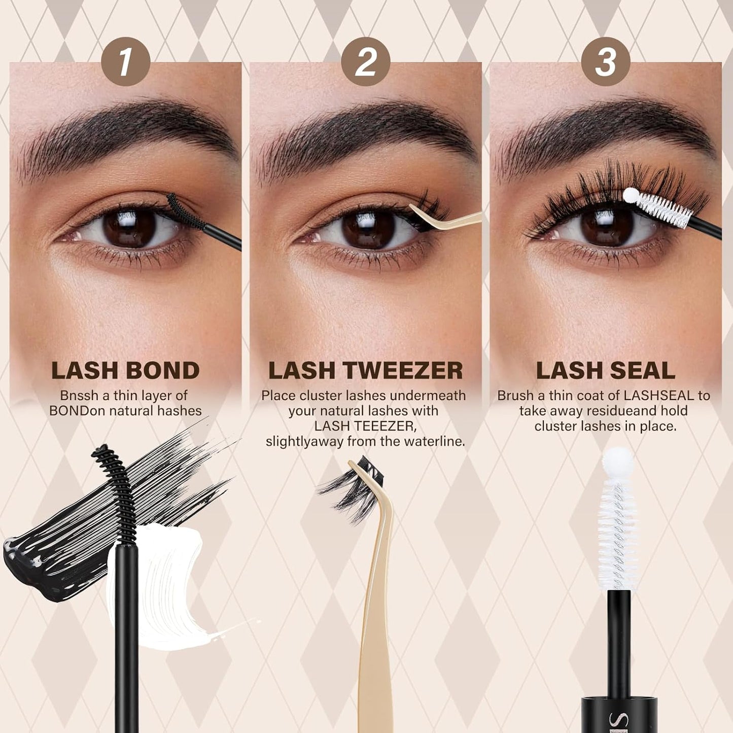 JMS&JMS 156Pcs Lash Clusters Lash Extension CC Curl Wispy Eyelash Clusters Natural Volume Eyelash Extensions Individual Lashes DIY for Beginner (8-18MIX)