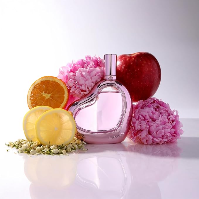 Bebe Sheer Eau de Parfum Spray for Woman - Long Lasting Amber Floral Womens Fragrance - Notes of Citrus Cocktail, Pink Peony and Sandalwood Perfume for Women - 3.4 oz
