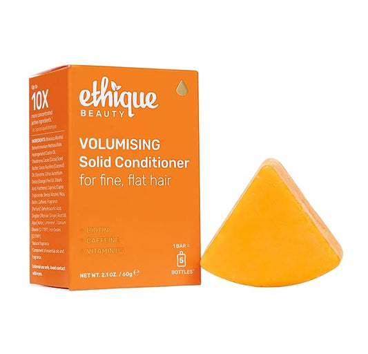 Volumizing Conditioner Bar with Biotin for thin, fine hair - Plastic-Free, Vegan, Cruelty-Free, 2.12 oz