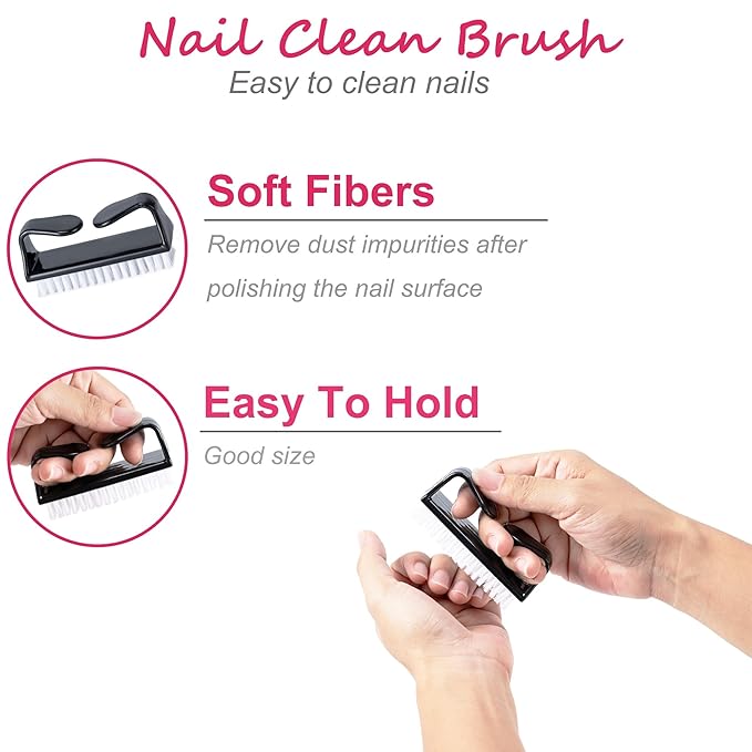 Gel Nail Polish Remover Tools Kit, with 10 Pcs Nail Clips, 400 Pcs Lint Free Nail Wipes, Nail Files 100/180, Buffer Block 400/4000, Nail Brush, Cuticle Pusher, Cuticle Peeler (Black)