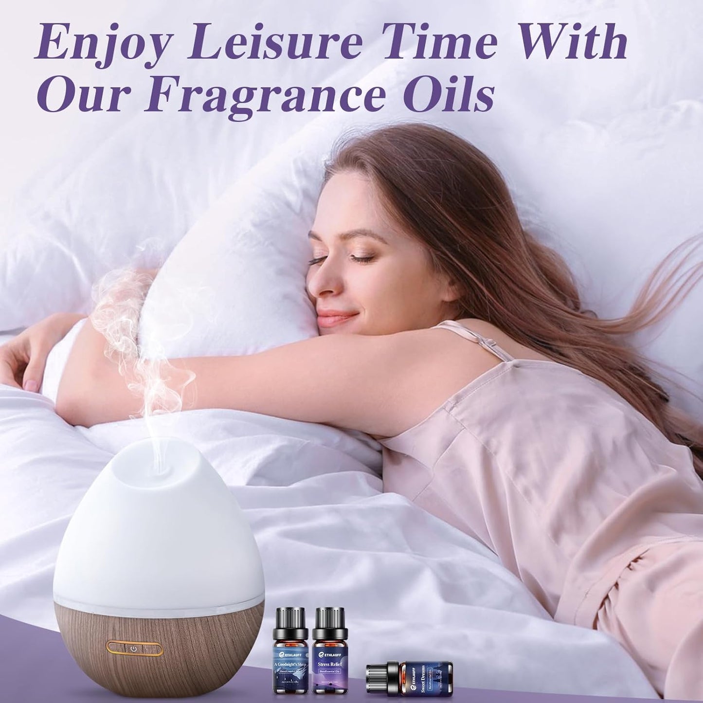 Sleep Essential Oils, Essential Oil Blends for Diffusers for Home (Relax, Stress Relief, Fresh Breathe, Sweet Dreams) Candle Making Scents, Relaxation Gift for Women and Men