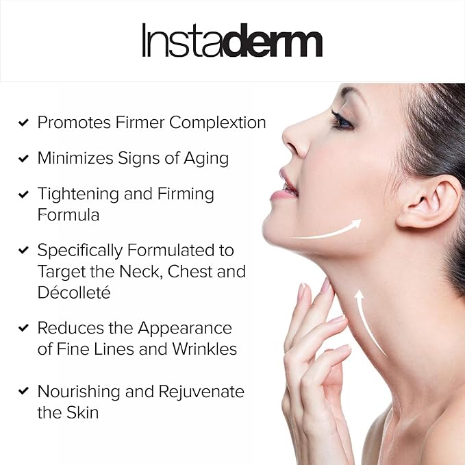 Neck and Décolleté Firming Cream – Tightening & Lifting Treatment for Crepey, Wrinkles, sagging Skin & Vertical Lines. Anti-Aging Peptide Formula to Boost Hydration & Collagen in the Skin.
