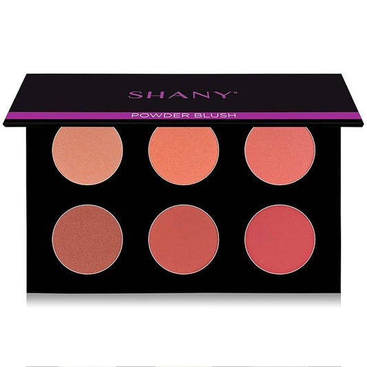 SHANY Shimmer & Matte Warm-Toned Blush Palette - Layer 6 - Refill for the 6 Layer Mini Masterpiece Collection Makeup Set