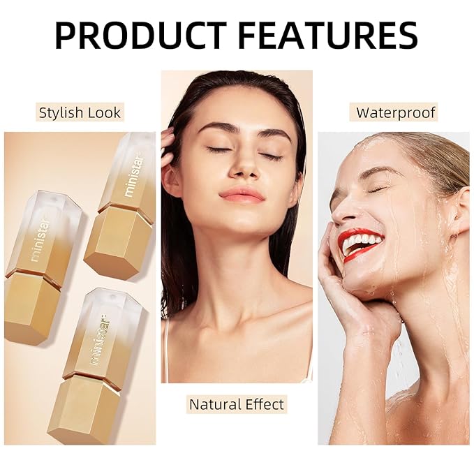 Liquid Concealer Makeup, Full Coverage Concealer, Cream Face Concealer with Cushion Applicator, Highly Pigmented, Natural-Looking, Hydrating, Waterproof Concealer (#04 Ivory)