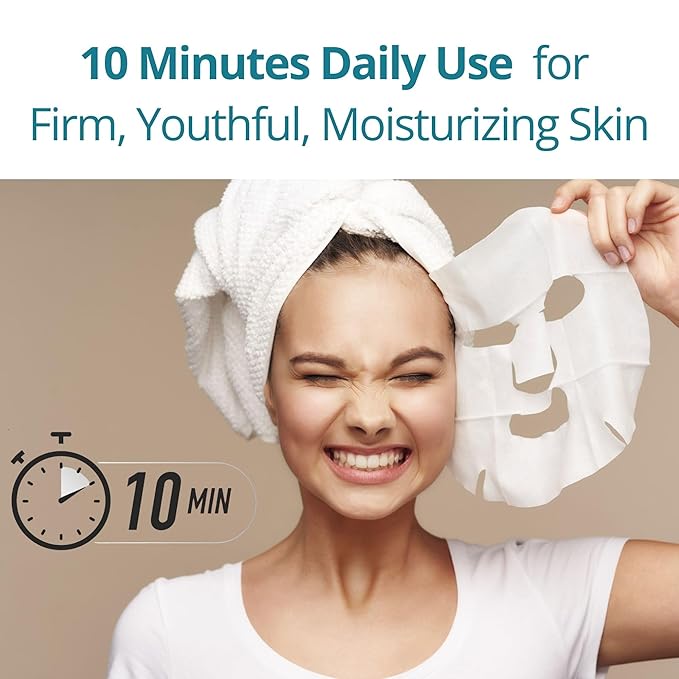 Lululun 14 EA Organic Face Masks Skincare, Japanese Face Mask Sheets, Anti Aging Face Mask for Women & Men by Fermented Rice Extract & Vitamin E, Daily Facial Masks Sheet | PRECIOUS DUO Pre Anti-Aging