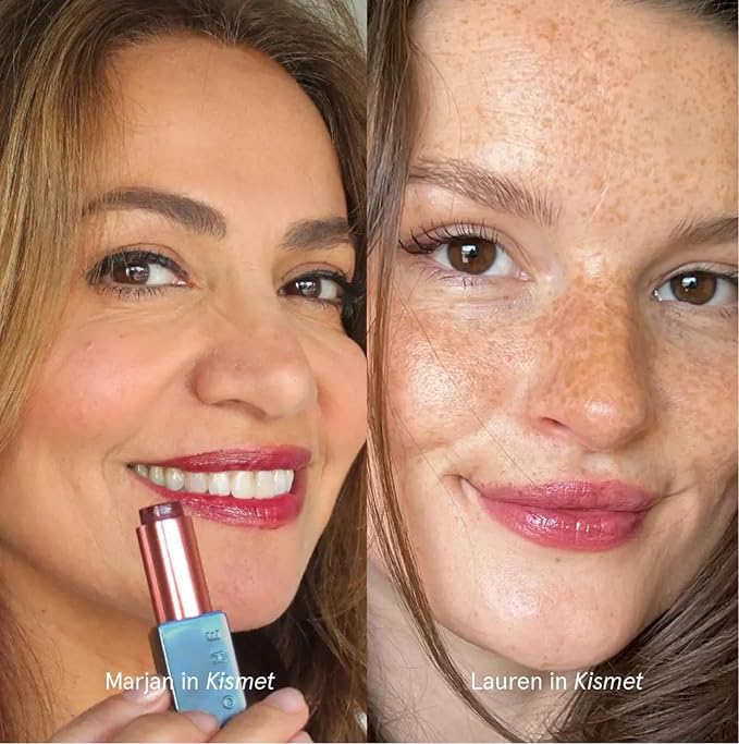 SOSHE Beauty - Peptide Glow Hydrating Lip Treatment | Intense Moisture | Peptides, Vitamin E, Hyaluronic Acid | Cruelty-Free, Certified Plastic Negative (Kismet - Deep Berry)