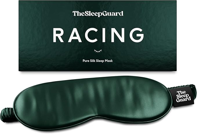 Pure Silk Sleep Mask [100% 6A Mulberry Silk, 22 Momme] Light Blocking Travel Essentials. Eye Masks for Sleeping. Black Oeko-Tex Blindfold. Eye Covers for Men & Women