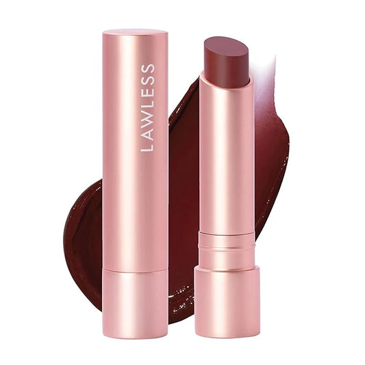 Lawless Forget the Filler Lip Plumping Line Smoothing Tinted Balm - Sugarplum - Premium Tinted Lip Balm with Natural Ingredients to Plump and Smooth Lips for a Firmer, Fuller Look - 0.09 oz
