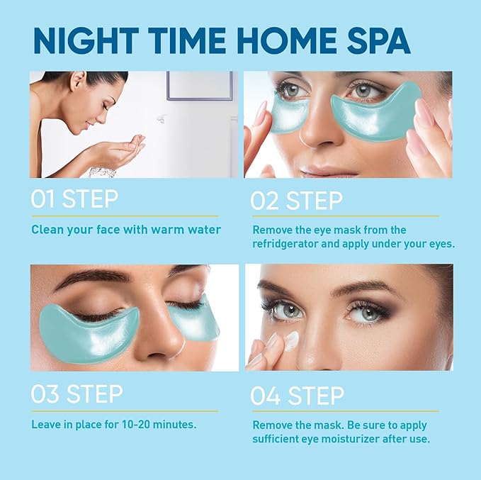 Under Eye Patches for Anti-Aging: 30 Pairs Retinol Collagen Gel Eye Pads - Reduces Wrinkles, Dark Circles, Eye Bags & Puffiness, Fine Lines Smoothing Treatment & Hydrating Eye Mask for Women