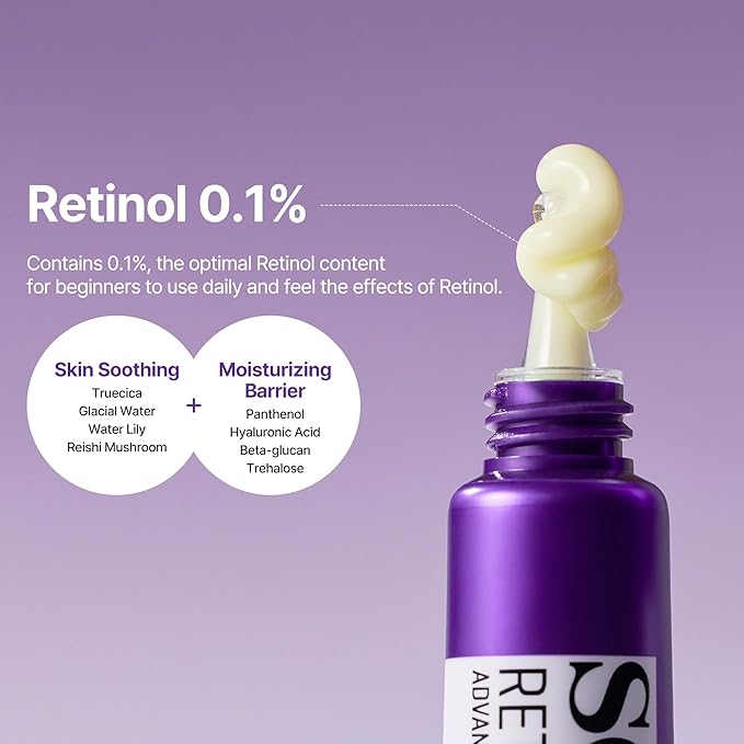 SOME BY MI Retinol Intense Advanced Triple Action Eye Cream – 1.01Oz, 30ml – Korean Retinol Under Eye Cream Anti Aging for Fine Lines – Brightens Dark Circles & Smooths Skin Texture – Korean Skin Care