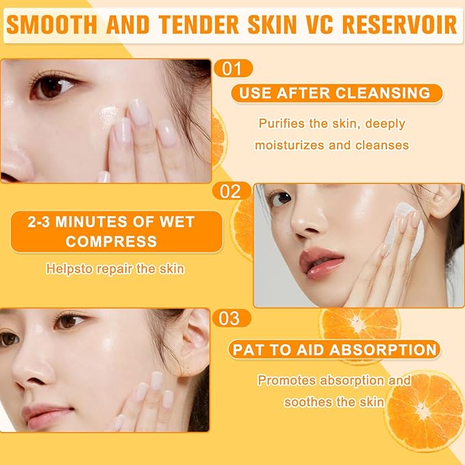 VC Toner,VC Toner Refreshing Hydrating Rejuvenating,Hydrating Facial Toner,Refreshing Water Lotion for All Skin Types,300ML