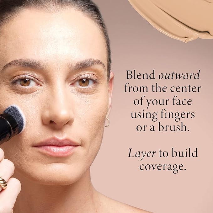 LAURA GELLER NEW YORK Double Take Liquid Foundation | Medium to Full Coverage, Natural Matte Finish, Sand