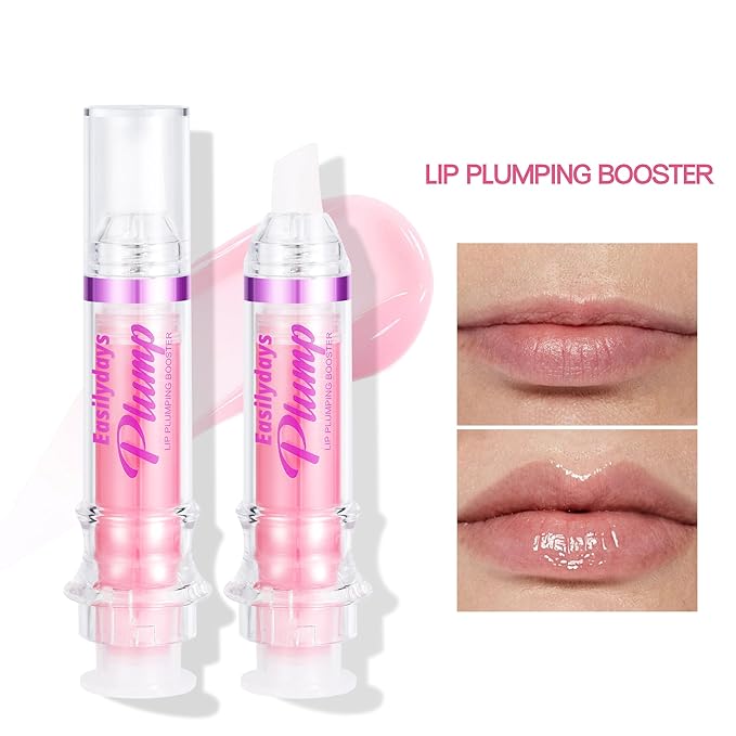 Lifter Gloss, Spicy Lip Plumping Booster Lip Gloss Glossy Lipstick, Hydrating, Volumizes, High-Shine, Fuller Lip Plumper Lip Mirror Lip Glaze, Plump&Pout Lip Plumper for Women Girls (#01)