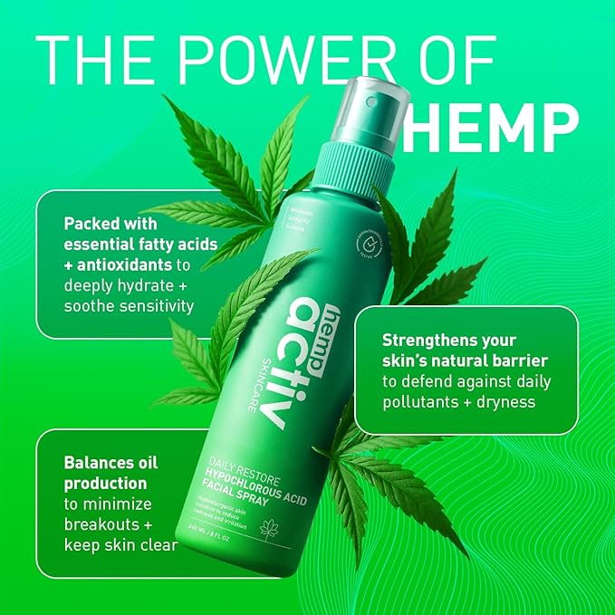 Hypochlorous Acid Spray for All Skin Types – Calm, Hydrate + Soothe – Daily Toner – Pure Unscented, 8 Fl Oz