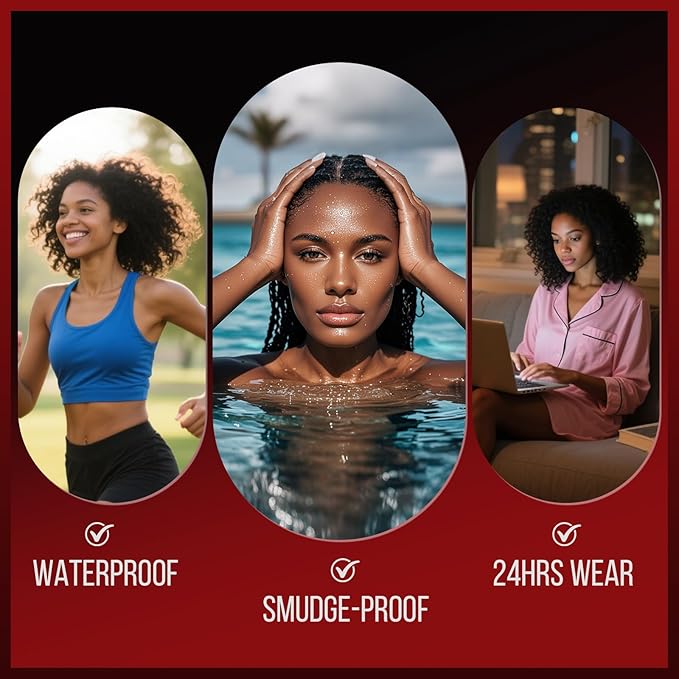 Vevivia Eyebrow Pencils for Women - Eyebrow Pen with Dual-Brush-Tip & Curved Tip for Natural Fuller-Looking Brows, Precise Hair-Like Strokes for All Brow Types, Last All-Day Brow Makeup, Dark Brown