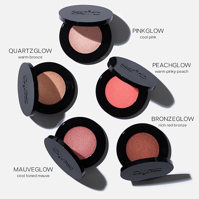 Saie Glow Sculpt Multi-Use Highlighter + Cream Blush Refill - Lightweight with Hyaluronic Acid + Micropearl for Radiant, Glowing Skin - Bronzeglow (.02 oz)