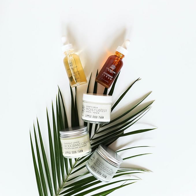 Little Seed Farm All Natural Deodorant Cream, Aluminum Free Deodorant for Women or Men, 2.4 Ounce - Grapefruit Lemon