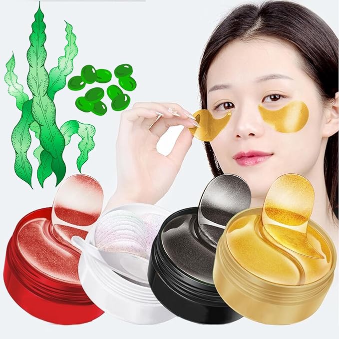 Under Eye Patches-240 Pcs-Four Color Eye Mask For Reduce Dark Circles,Eyes Bags,Puffy,Wrinkles,Gel Eye Mask Skincare