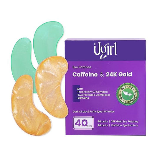 Under Eye Patches for Dark Circles and Puffy Eyes, Eye Masks for Puffiness and Bags, Relieves Pressure, Reduces Wrinkles, Revitalizes and Refreshes