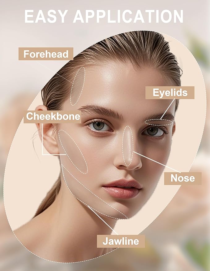 Cool Toned Contour Palette with Mirror, Taupe Grey Contour Powder for Fair Pale Light Cool Toned Skin, Nose Contouring Bronzer Powder with Face Brush