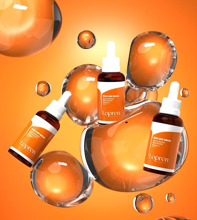 Vitamin C Brightening Multi-Formula Face Serum, Hydrating & Anti-Aging Skin Care, Dark Spot Corrector with Niacinamide & Peptides, 1 Fl Oz