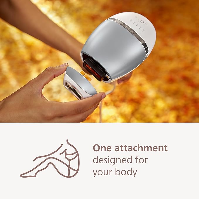 Philips Lumea 7000 Series IPL Hair Removal Device - Alternative to Laser Hair Removal, SenseIQ Technology and Lumea App, 1 Attachment for Body for Women & Men, BRI931/03