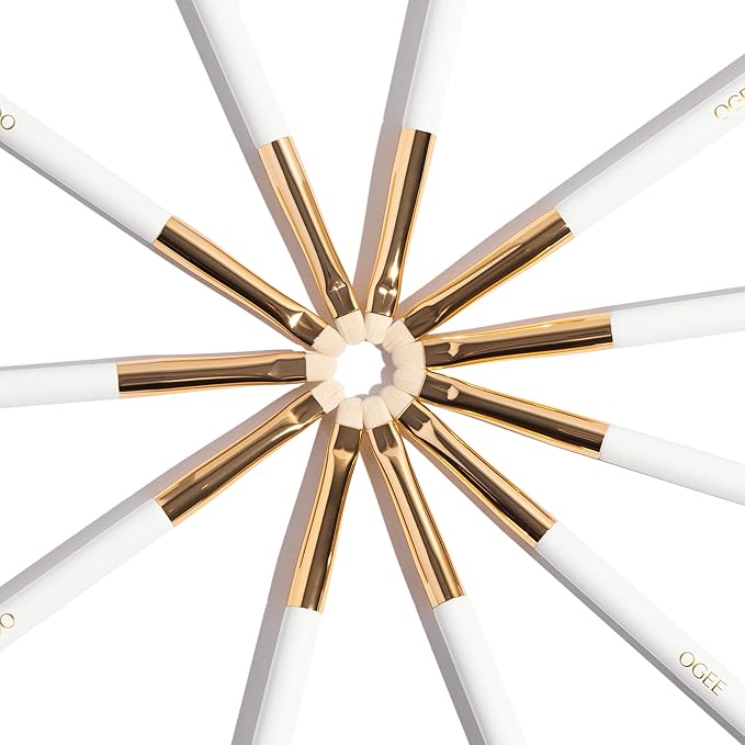 Ogee Precision Brush - Professional Quality, Ultra-Soft Tapered Vegan Bristles for Flawless Makeup Application