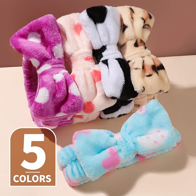 Teenitor Makeup and Spa Headbands, Bow Headbands for Women's Skincare and Face Washing