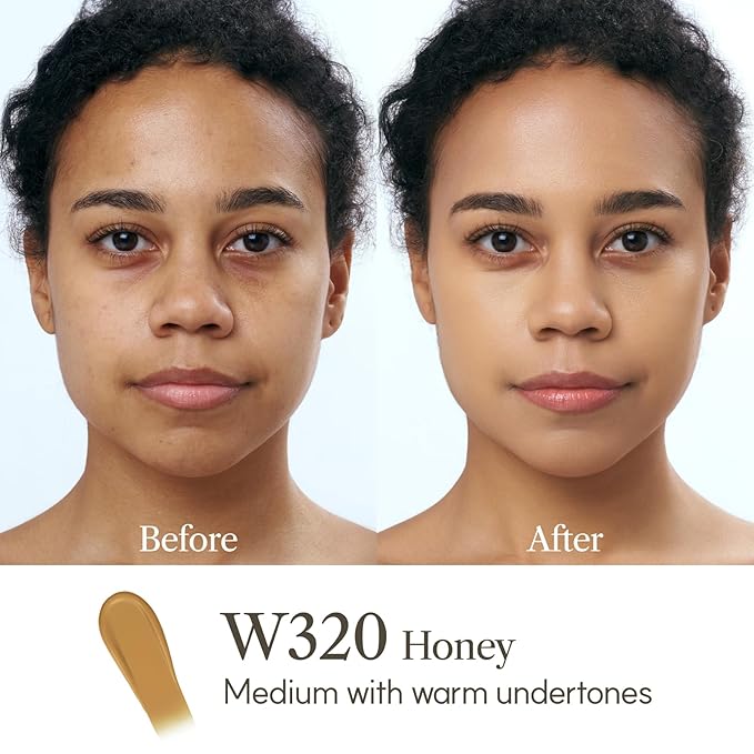 THE FACE SHOP Ink Lasting Liquid Foundation, Full Coverage, 72‑Hour Wear Semi‑Matte Finish, Makeup with Bakuchiol, N320 Chestnut, 0.84 Fl. Oz.