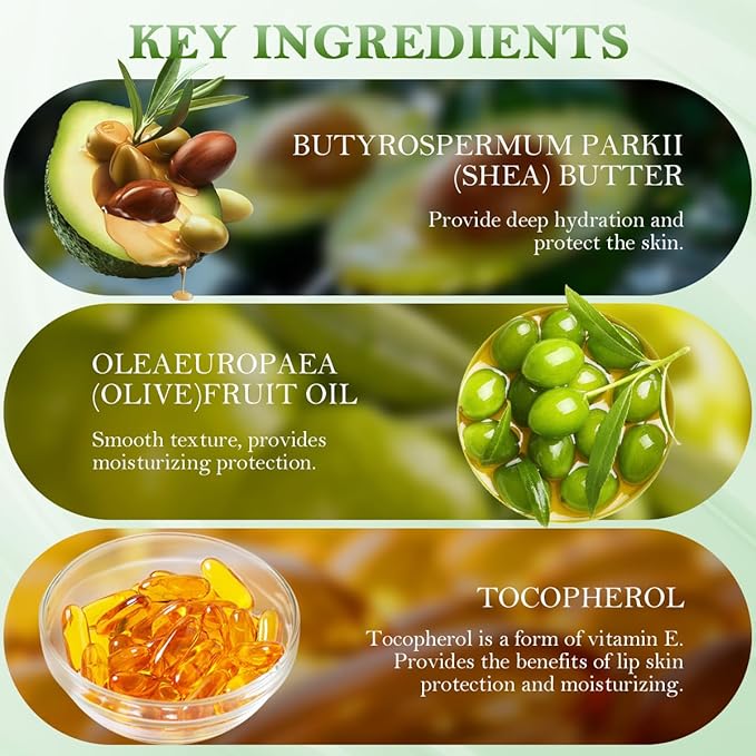 Summer Lip Butter Balm, Moisture and Hydration Lip Gloss, Long-lasting Hydrating Non-Sticky Lip Balm, Soften Dry Lips Lip Care (#Sweet Mint, 1Pcs)