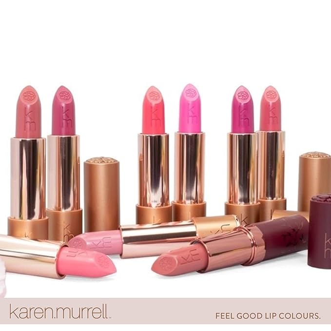 Karen Murrell - Natural Lip Stick - Lipstick 18 Sugar Rush - Hot Pink Lipstick - Matte Finish, 100% Natural Ingredients, Moisturizes & Hydrates Lips - Paraben & Cruelty Free