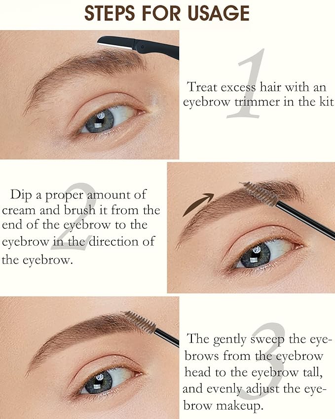 Tinted Eyebrow Gel- 1Pcs Long Lasting Waterproof Grey Tinting Eye Brow Glue,Gray Brow Filler,Brow Fast Sculpt,Fill in Eyebrows and Cover White Hairs,Mother's Day Eye Makeup Gift for Women Mother-#13