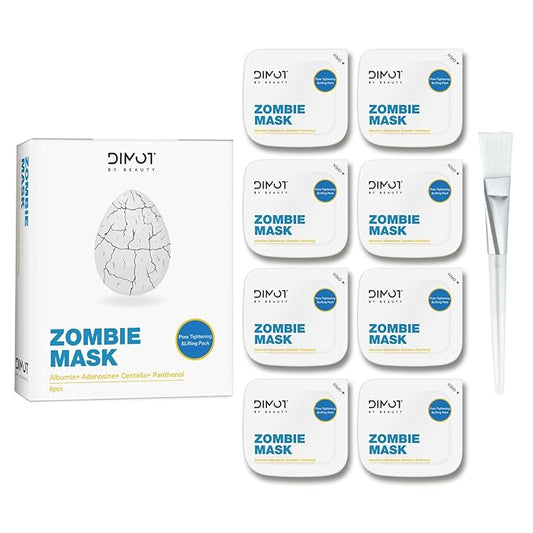 YIKESHU Zombie Facial Mask 8 Pack, Zombie Pack Face Mask, Hoygi Zombie Pore Cleansing Mask for Pore Tightening & Lifting Deep Cleansing