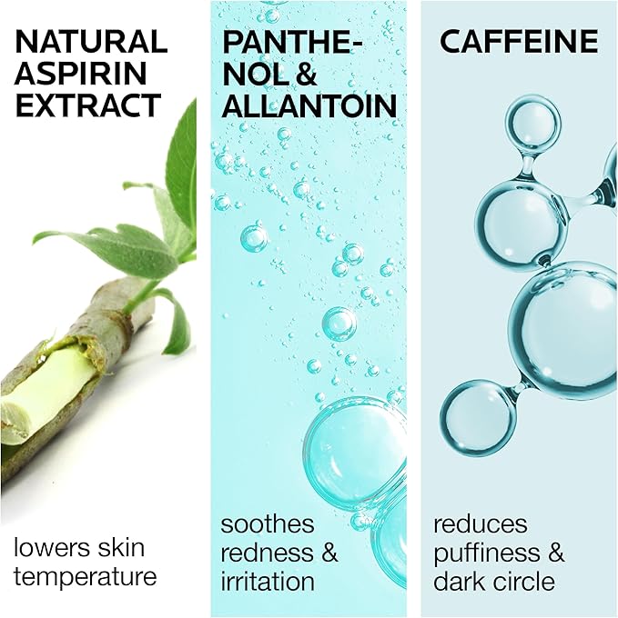 Ice Sorbet Toner Pads | Skin Prep Wipes for Puffiness, Under Eye Bags & Instant Face Lift | Gel Pads for Sunburn Relief & After Sun with 30% Glacier Water & Caffeine | 7.43 Fl Oz / 60 Count