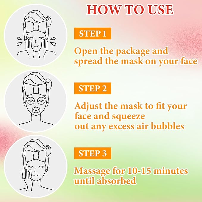 8 Pack Variety Facial Sheet Masks Skin Care Set, Hydrating Bulk Sheet Face Masks Skincare Gifts Set for Women Men, Long Lasting Moisturizing Face Mask Skincare for All Skin Type（13)