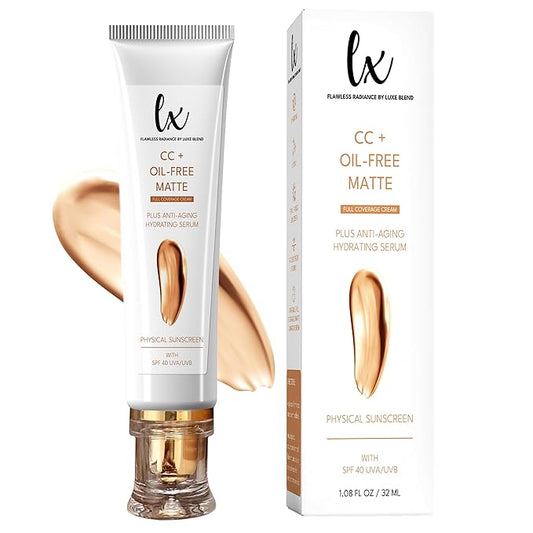 Lx Blend CC+ Cream Oil Free Matte-Light Anti Aging Foundation SPF40(Light)