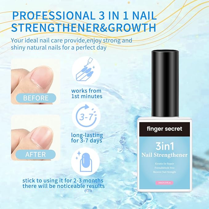 Gel Nail Polish Remover Kit: Nail Care with 2 Pack Nail Polish Remover, 3-In-1 Nail Strengthener and Professional Tools Kit,Enhance Nail Care