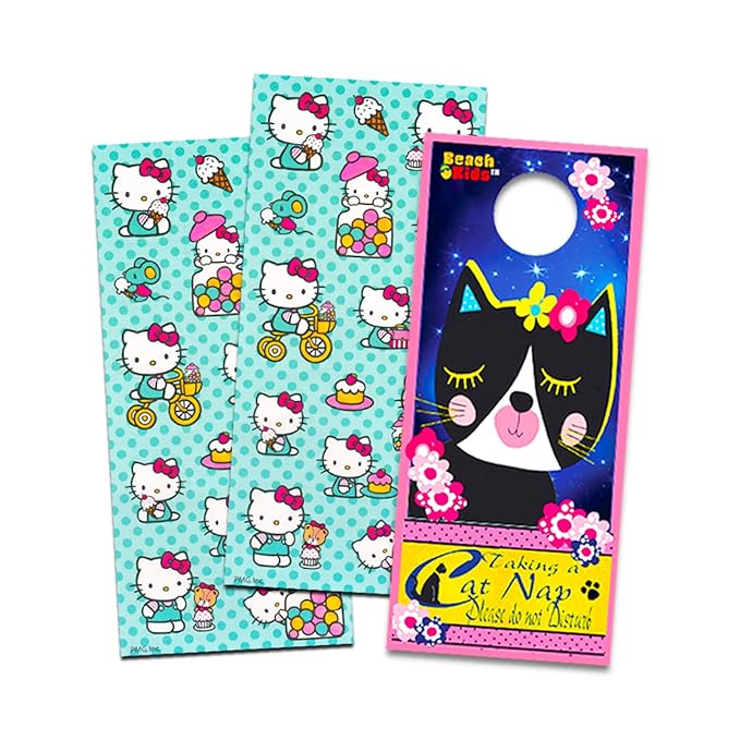 Hello Kitty Lip Balm Set - Bundle with Hello Kitty Lip Balm Plus Scrunchie, Bracelet, Cosmetic Bag, Stickers, More | Hello Kitty Lip Balm for Girls
